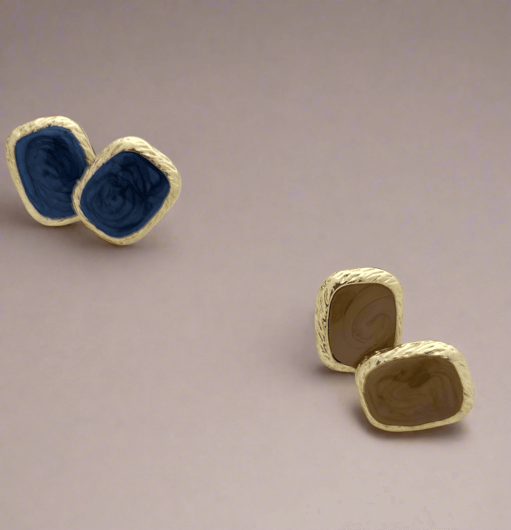 Textured Edge studs - Mirae