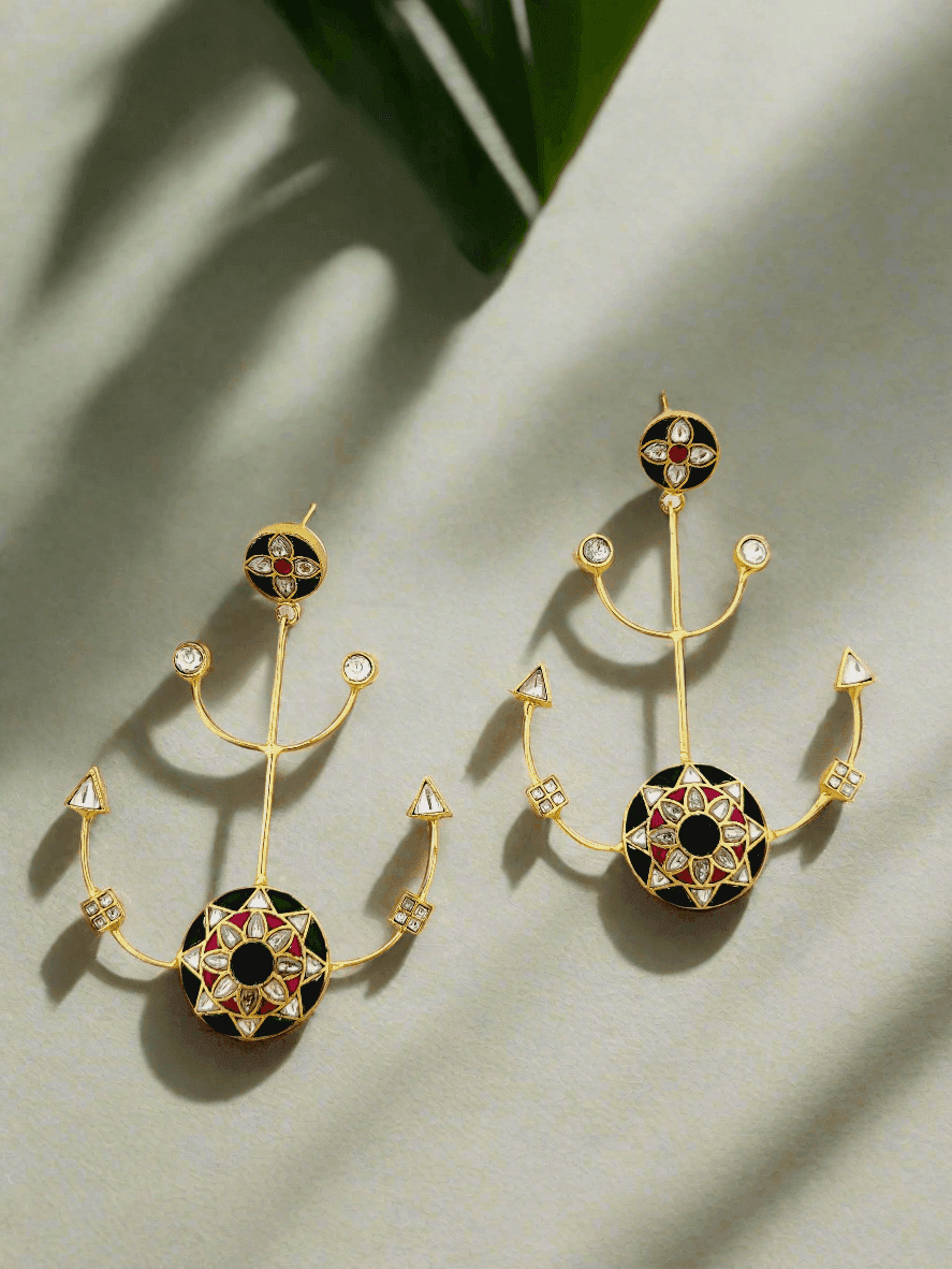 Anchor Motif Drop Earrings - Mirae 
