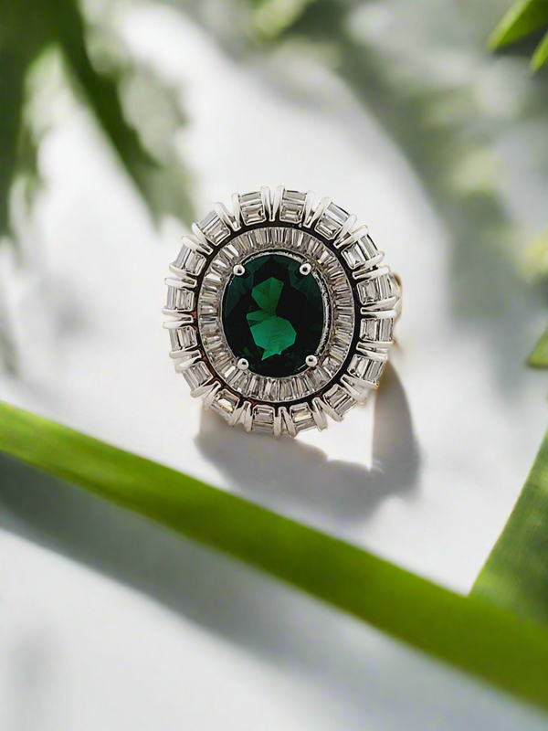 Crystal Cocktail Ring