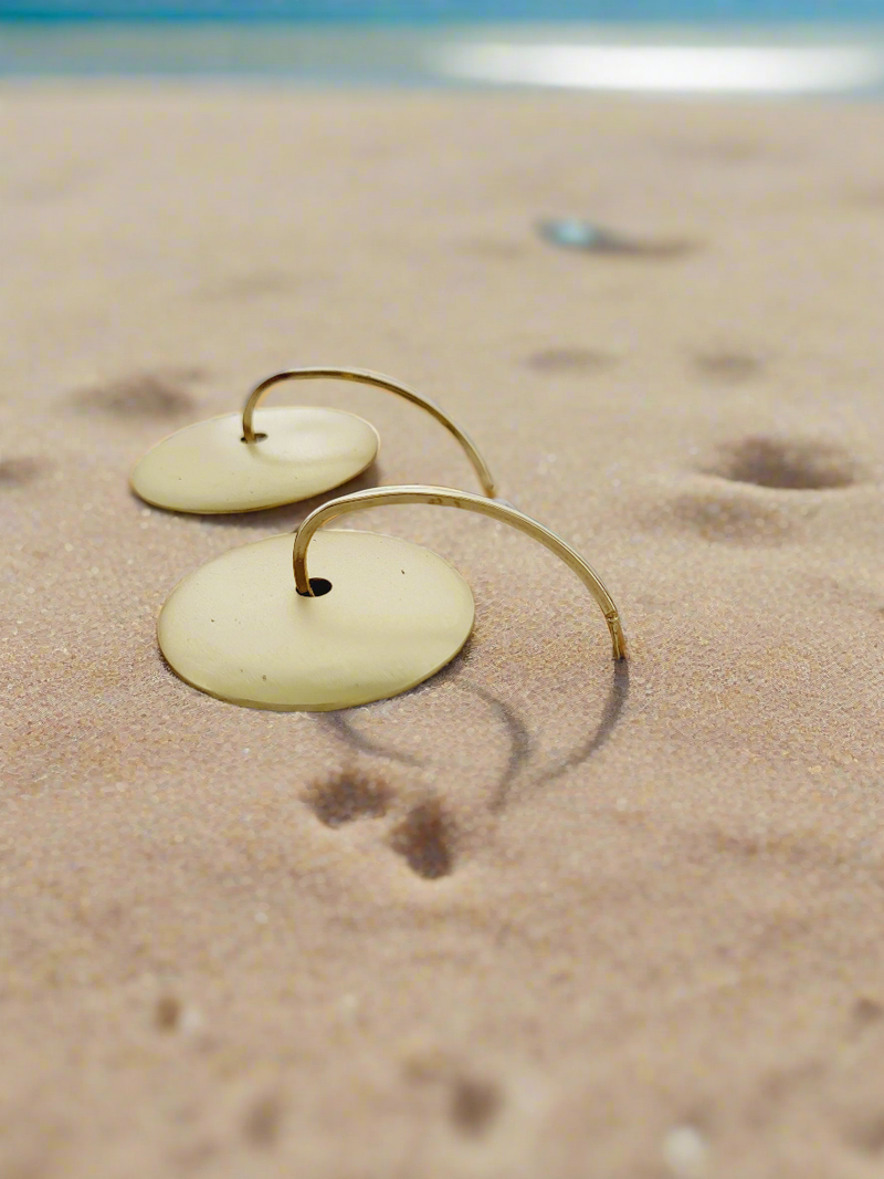 Satin disc hoops