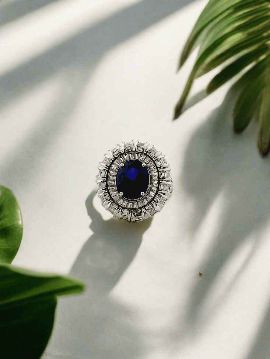 Crystal Cocktail Ring - Mirae 