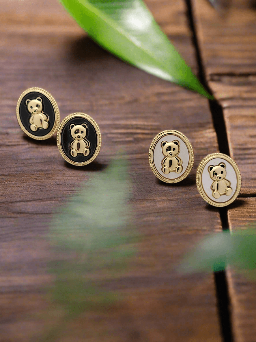 Teddy bear studs - Mirae 