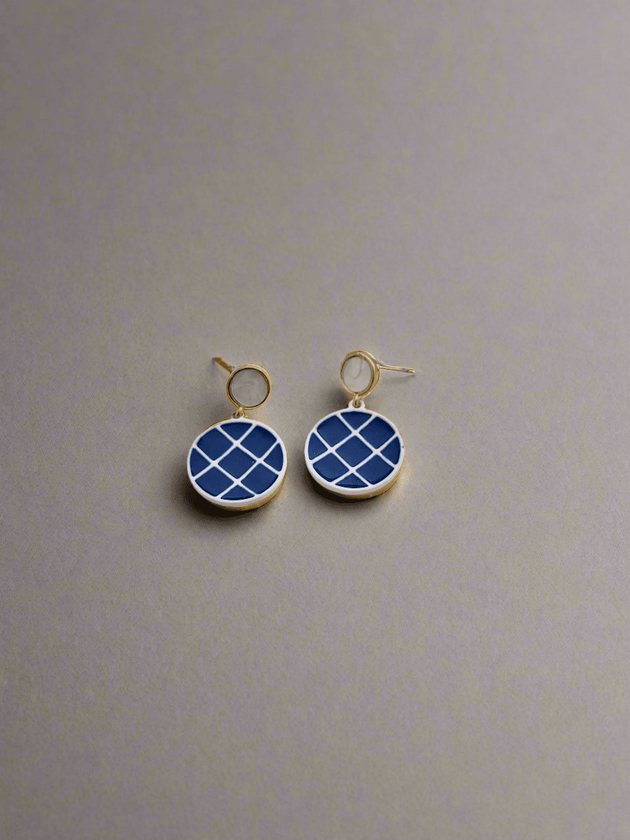 Checkered earrings - Mirae 