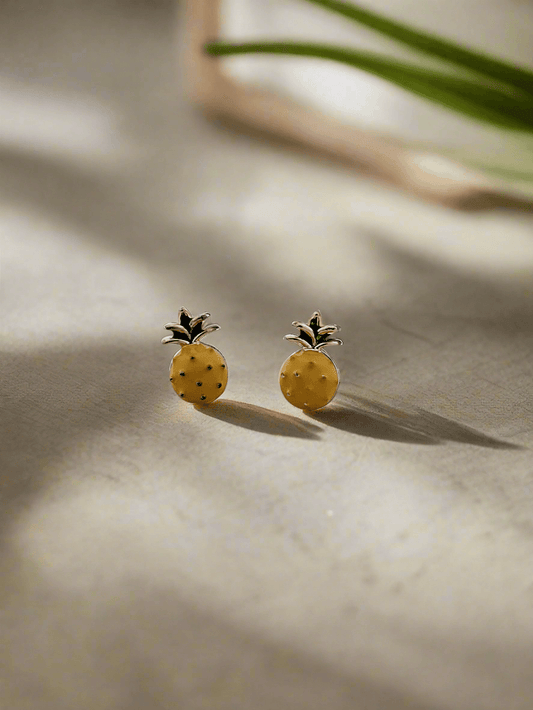 Pineapple Mini Stud Earrings - Mirae 