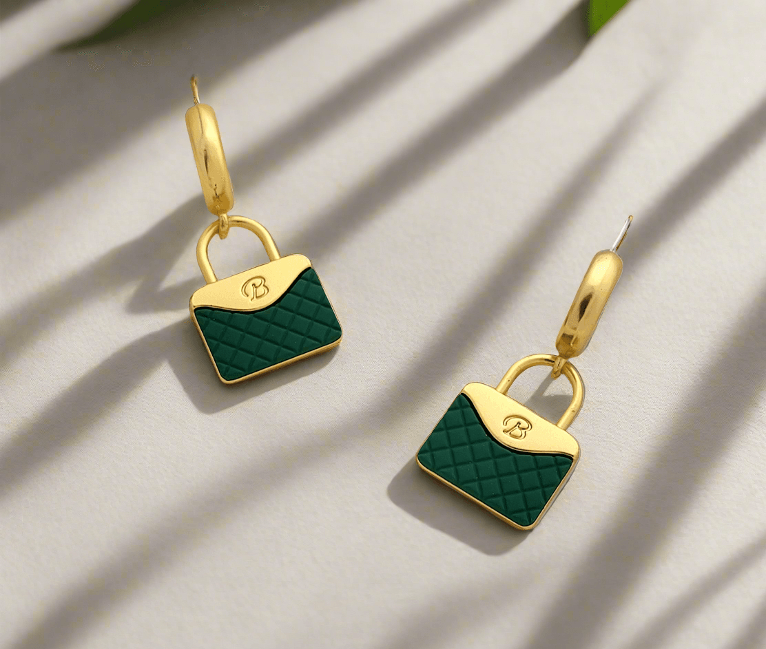 Mini purse drop earrings - Mirae 