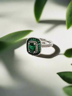 Exquisite Great Gatsby Inspired Ruby Cocktail Ring