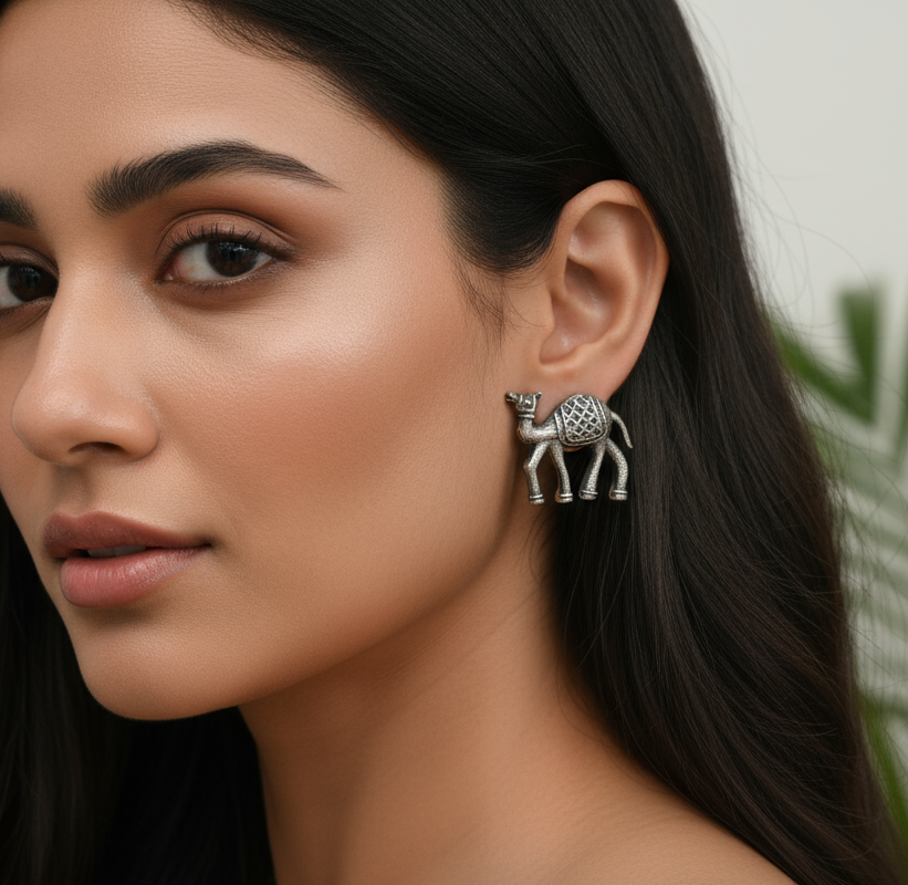 Oxidised Camel studs