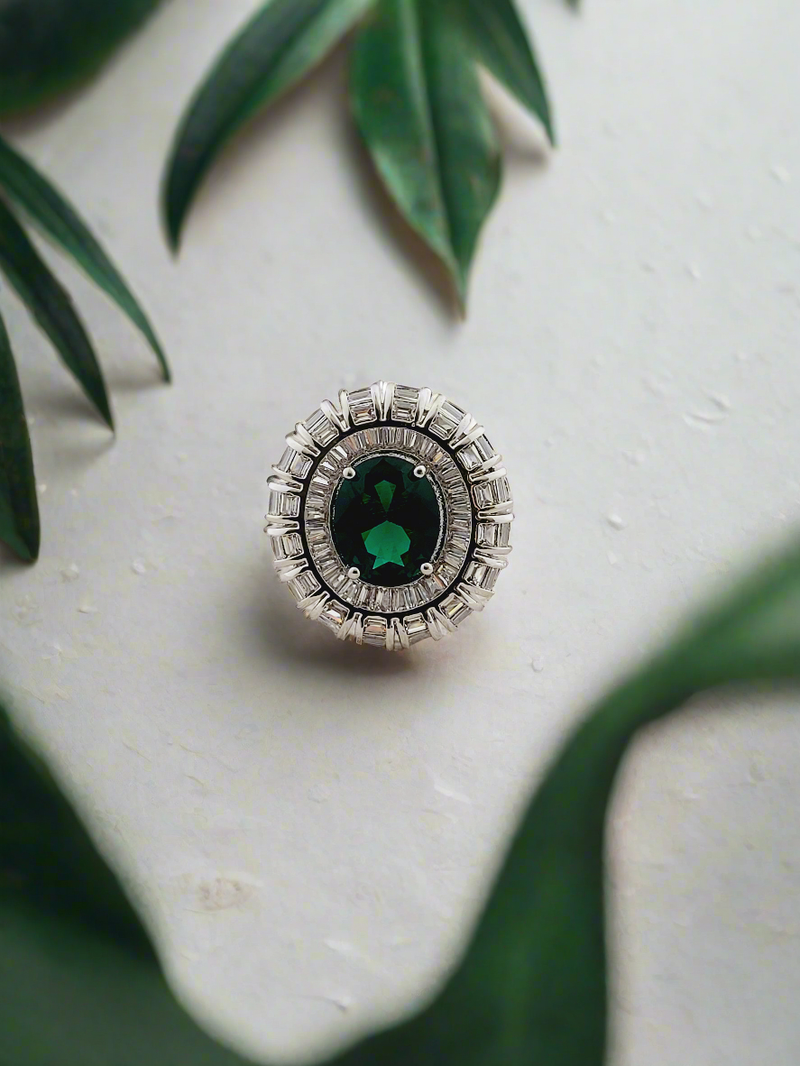 Crystal Cocktail Ring