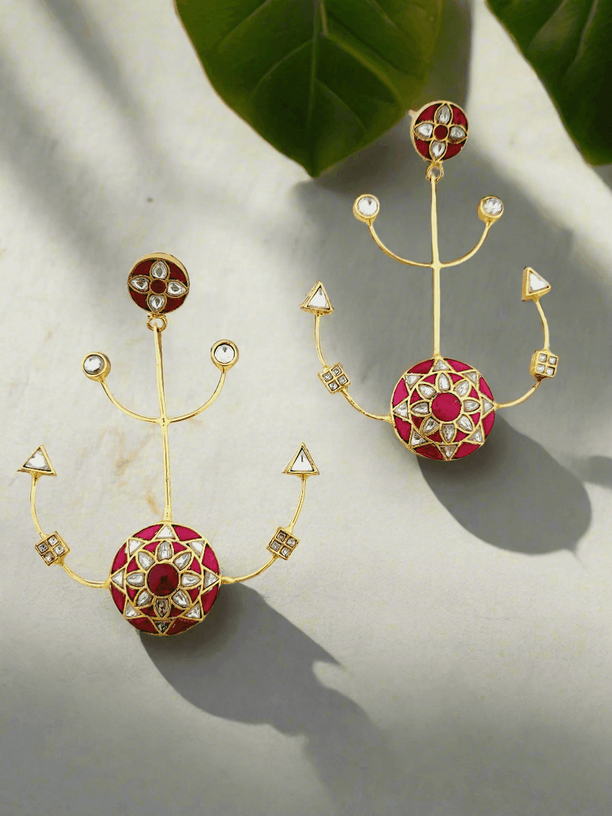 Anchor Motif Drop Earrings - Mirae 