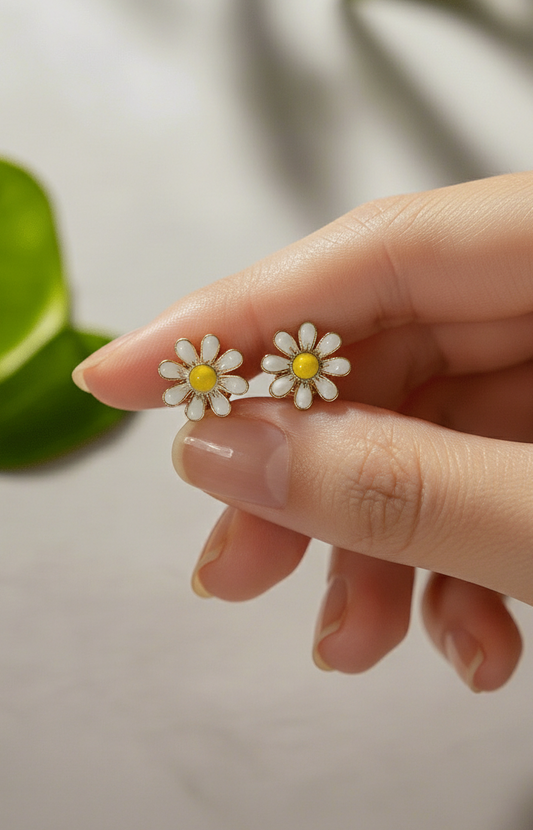 Mini Daisy Stud Earrings