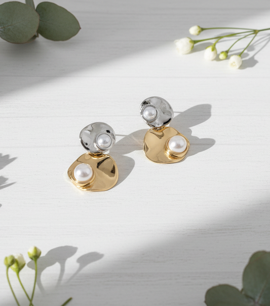 The Luna Mixed-Metal Earrings