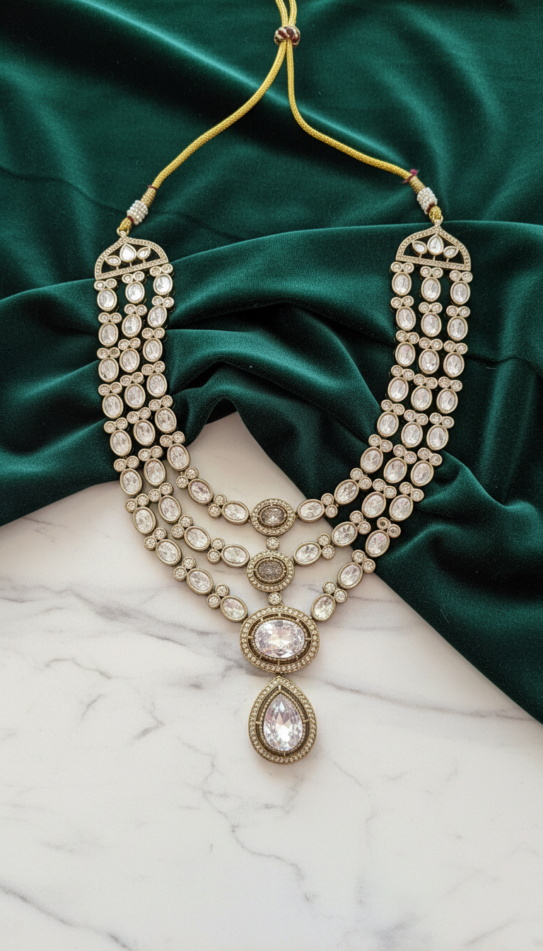 The Grand Empress Three-Layer Necklace Set