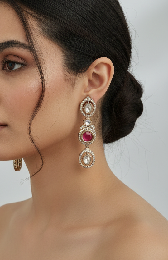 Heirloom-Style Kundan & Gemstone Set