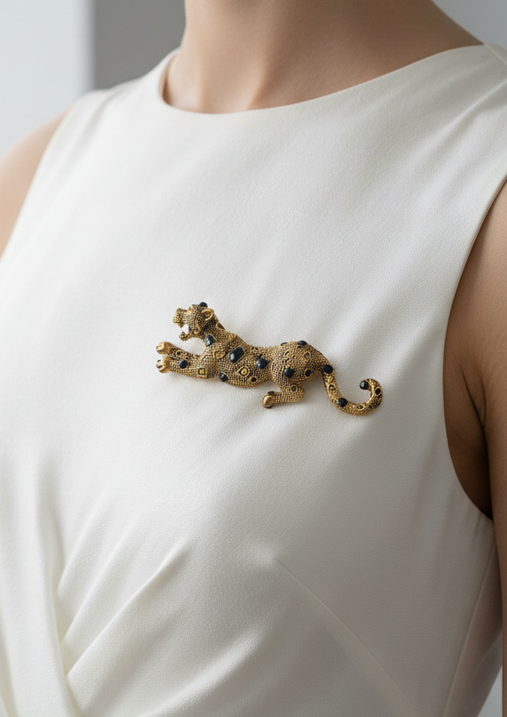 The Golden Prowler Brooch