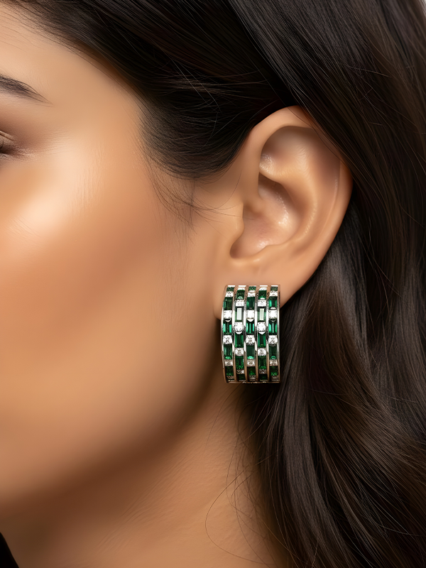 Chic and modern hoop earrings