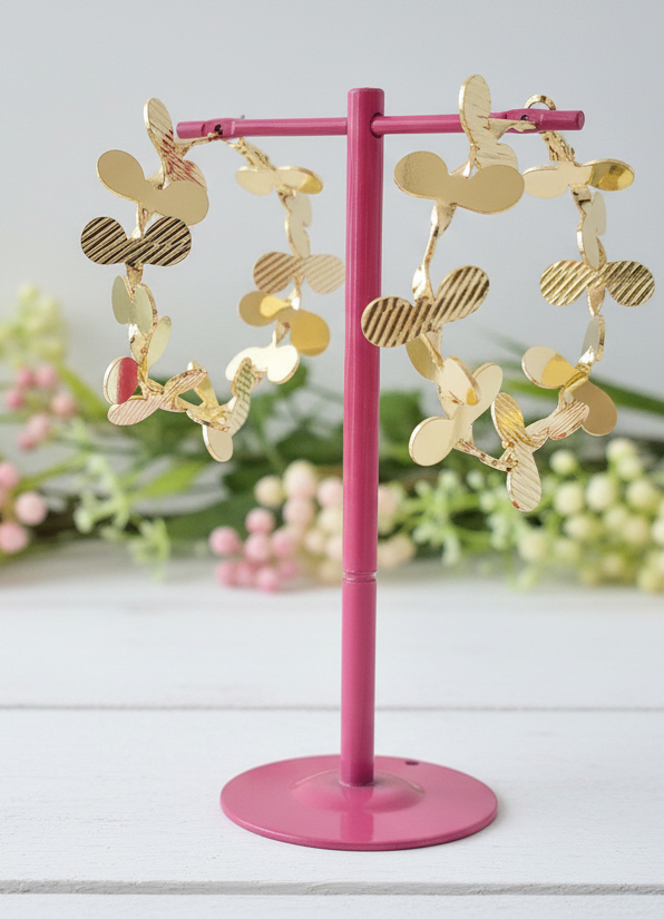 Golden Petal Garland Hoops
short