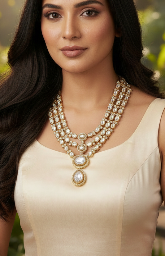 The Grand Empress Three-Layer Necklace Set