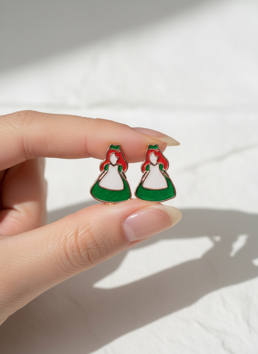 Girl Mini studs earrings