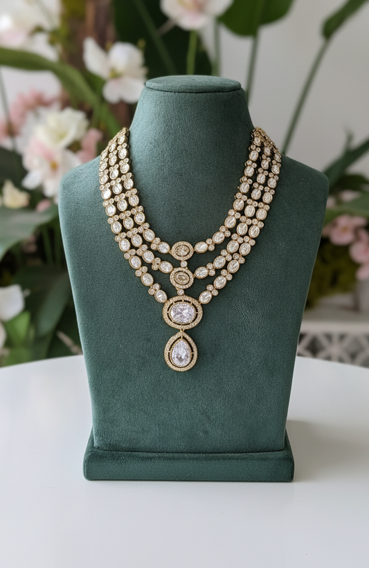 The Grand Empress Three-Layer Necklace Set