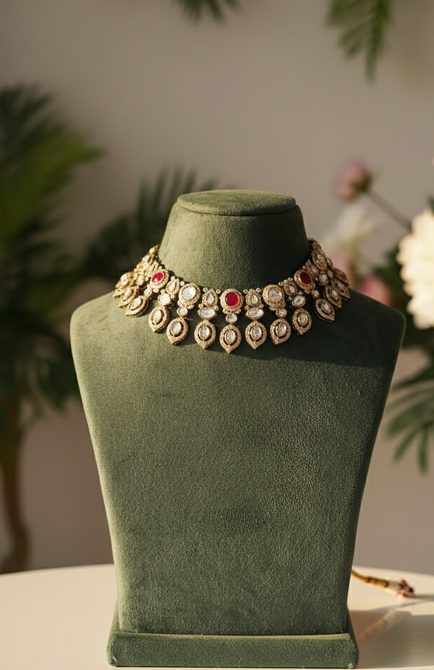 Heirloom-Style Kundan & Gemstone Set