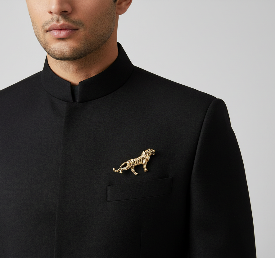 The Gilded Tiger Brooch