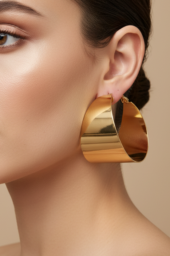 The Aurelia Bold Tapered Hoops